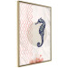 Poster Underwater Steed - animal against a background of waves and circles in an abstract motif 131810 additionalThumb 14