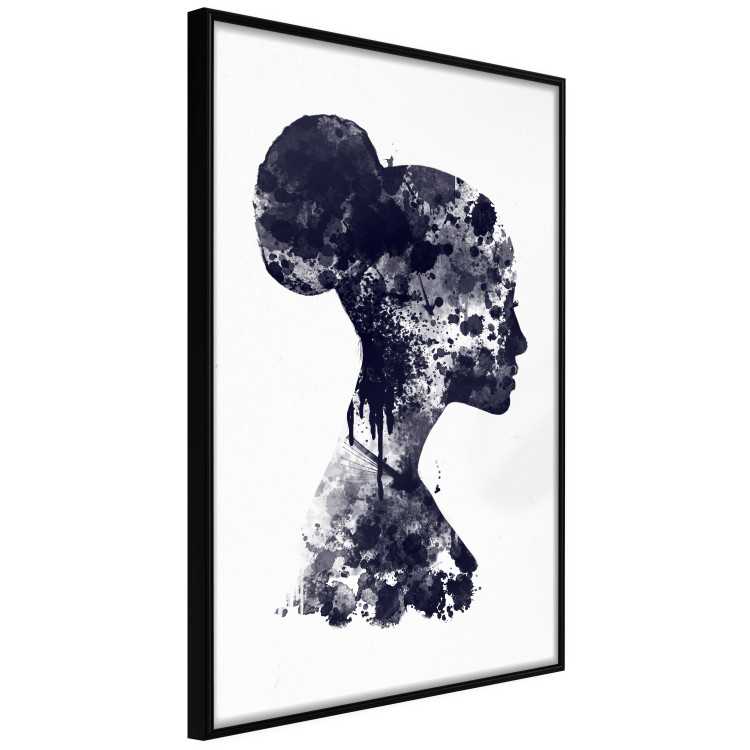 Wall Poster Abstract Profile - portrait of a woman in an abstract dark motif 131910 additionalImage 13