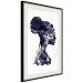 Wall Poster Abstract Profile - portrait of a woman in an abstract dark motif 131910 additionalThumb 2
