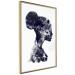 Wall Poster Abstract Profile - portrait of a woman in an abstract dark motif 131910 additionalThumb 12