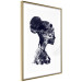 Wall Poster Abstract Profile - portrait of a woman in an abstract dark motif 131910 additionalThumb 7