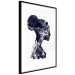 Wall Poster Abstract Profile - portrait of a woman in an abstract dark motif 131910 additionalThumb 8