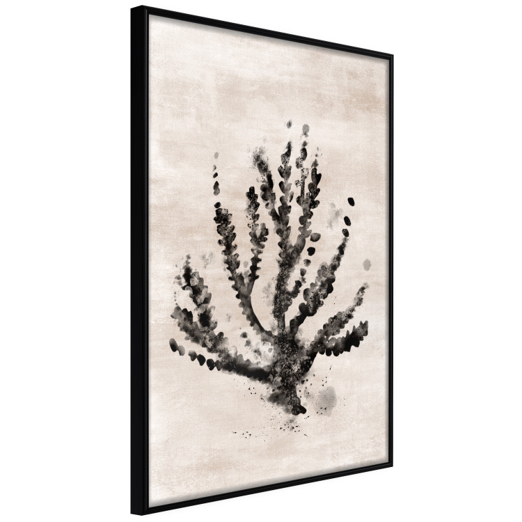 Wall Poster Sea Plant - black plant composition on a beige textured background 134510 additionalImage 11
