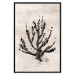 Wall Poster Sea Plant - black plant composition on a beige textured background 134510 additionalThumb 16