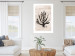 Wall Poster Sea Plant - black plant composition on a beige textured background 134510 additionalThumb 4