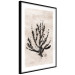 Wall Poster Sea Plant - black plant composition on a beige textured background 134510 additionalThumb 7