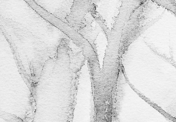 Poster Path to Nature - abstract composition of black trees on a white background 134810 additionalImage 4