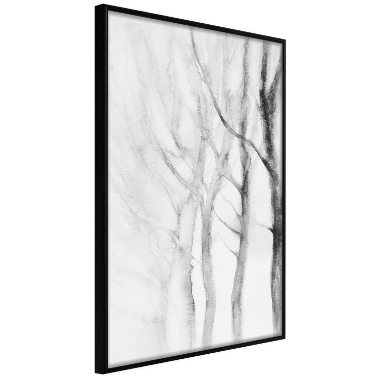 Poster Path to Nature - abstract composition of black trees on a white background 134810 additionalImage 10
