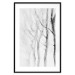Poster Path to Nature - abstract composition of black trees on a white background 134810 additionalThumb 17