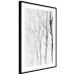 Poster Path to Nature - abstract composition of black trees on a white background 134810 additionalThumb 12