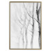 Poster Path to Nature - abstract composition of black trees on a white background 134810 additionalThumb 17