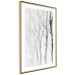 Poster Path to Nature - abstract composition of black trees on a white background 134810 additionalThumb 9