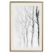 Poster Path to Nature - abstract composition of black trees on a white background 134810 additionalThumb 20
