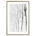 Poster Path to Nature - abstract composition of black trees on a white background 134810 additionalThumb 16