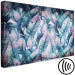 Canvas Print Exotic leaves - abstraction with blue-pink palm leaves 135110 additionalThumb 6