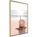 Poster Countryside on the Beach - a summer landscape with a woman against a calm sea backdrop 135910 additionalThumb 10