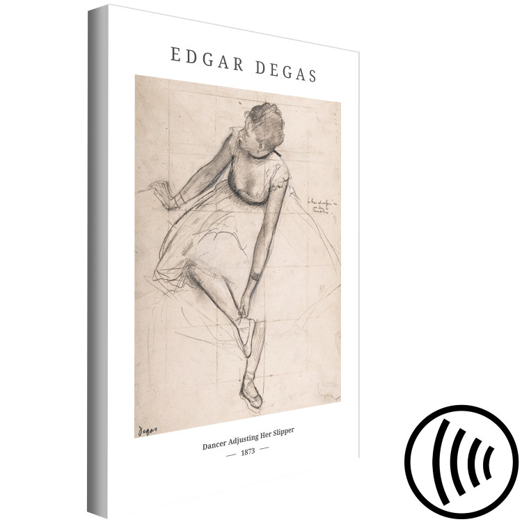 Canvas Edgar Degas: Dancer Adjusting Her Slipper (1 Part) Vertical 137310 additionalImage 6