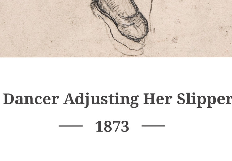 Canvas Edgar Degas: Dancer Adjusting Her Slipper (1 Part) Vertical 137310 additionalImage 5