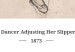 Canvas Edgar Degas: Dancer Adjusting Her Slipper (1 Part) Vertical 137310 additionalThumb 5