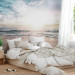 Wall Mural Beach in the morning - landscape with a peaceful sea, clouds and sun 138810 additionalThumb 2