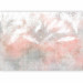 Wall Mural Minimalist pastels with texture - falling white feathers of birds 142710 additionalThumb 1