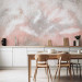 Wall Mural Minimalist pastels with texture - falling white feathers of birds 142710 additionalThumb 6