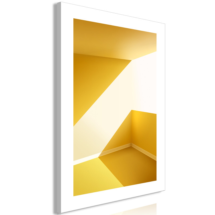 Canvas Canary Architecture (1-piece) - yellow abstract room in the summer 144110 additionalImage 2