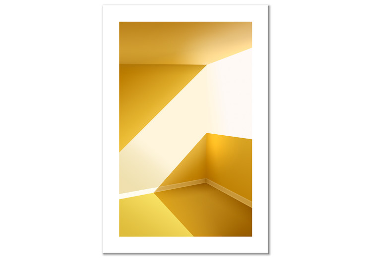 Canvas Canary Architecture (1-piece) - yellow abstract room in the summer 144110
