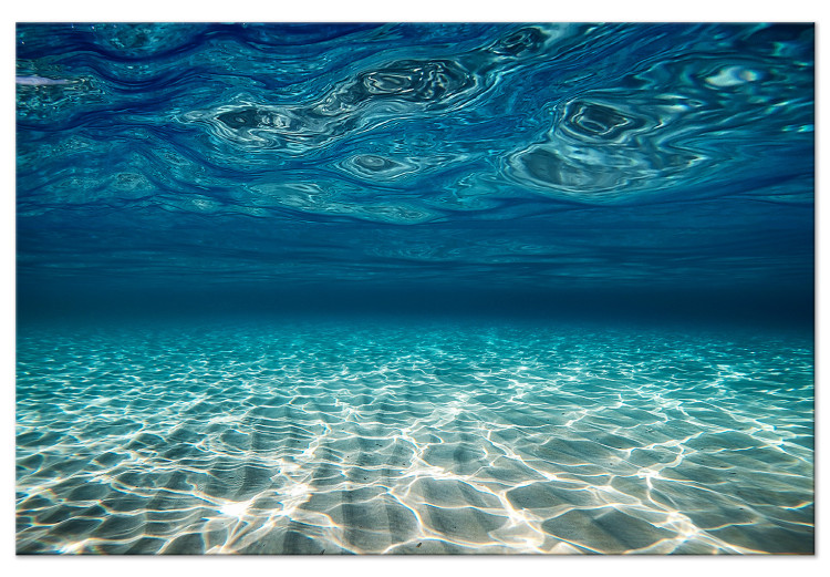 Canvas Blue Ocean - Sea Depth With Waves and Turquoise Sand 147710
