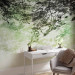 Wall Mural Tree Maze - Branches With Leaves on a Light Background - Green 148810 additionalThumb 4