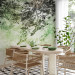 Wall Mural Tree Maze - Branches With Leaves on a Light Background - Green 148810 additionalThumb 7