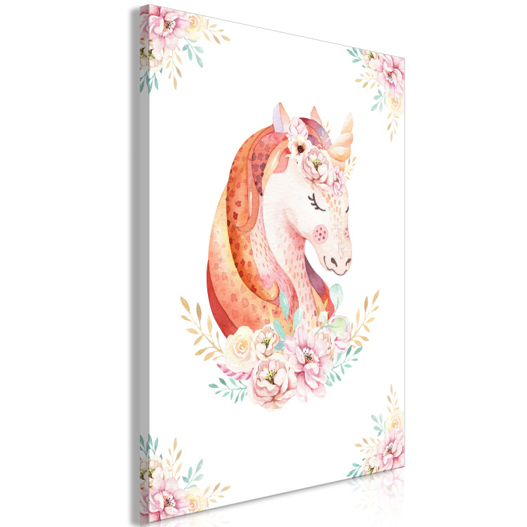 Canvas Unicorn for Kids - Children’s Illustration Painted With Watercolor 149810 additionalImage 2