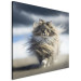 Canvas Print AI Maine Coon Cat - Strutting Animal With Flowing Hair - Square 150110 additionalThumb 2