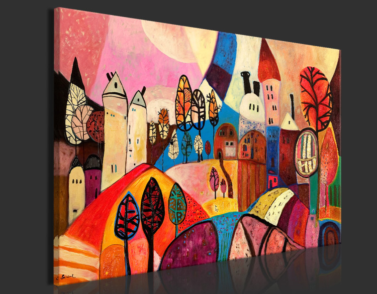 Acrylic print Colorful Village [Glass] 150710 additionalImage 5