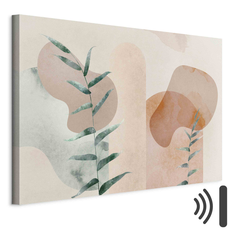 Canvas Art Print Plant Composition - Abstract Twigs Against the Background of Delicate Forms 151210 additionalImage 8