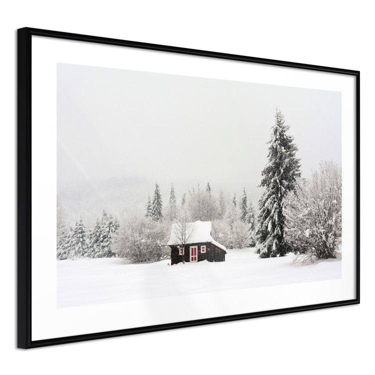 Poster Winter Shelter - A Small House in the Midst of a Snow-Covered Forest 151710 additionalImage 5