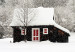Poster Winter Shelter - A Small House in the Midst of a Snow-Covered Forest 151710 additionalThumb 2