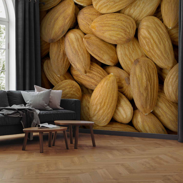 Wall Mural Nutty Flavour - Almond Monolith in Beige Shades for the Kitchen 59810