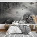 Photo Wallpaper Abstract grey - modern corridor with 3D effect and diamonds 92910 additionalThumb 2