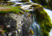 Canvas Art Print Wonderful Iceland (5-piece) - Waterfall amidst Green Landscape 105620 additionalThumb 5