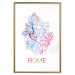 Poster Rome - English text and colorful map of the Italian city on a white background 114320 additionalThumb 14
