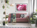Poster Rose Geometry - composition with intense-colored rose petals 117220 additionalThumb 4