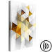 Canvas Golden Trend (1-part) - Geometric Figures on White Background 118520 additionalThumb 6