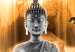 Canvas Art Print Buddha Smile (5 Parts) Wide Orange 121920 additionalThumb 4