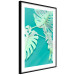 Wall Poster Mint Monstera - green monstera leaves on a mint-colored background 122620 additionalThumb 10