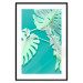 Wall Poster Mint Monstera - green monstera leaves on a mint-colored background 122620 additionalThumb 16