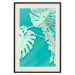 Wall Poster Mint Monstera - green monstera leaves on a mint-colored background 122620 additionalThumb 19