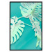 Wall Poster Mint Monstera - green monstera leaves on a mint-colored background 122620 additionalThumb 20
