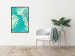 Wall Poster Mint Monstera - green monstera leaves on a mint-colored background 122620 additionalThumb 6