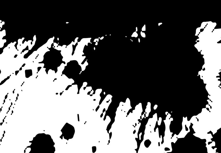 Poster Trace of Passion - black abstract spots and patterns on white background 123520 additionalImage 9